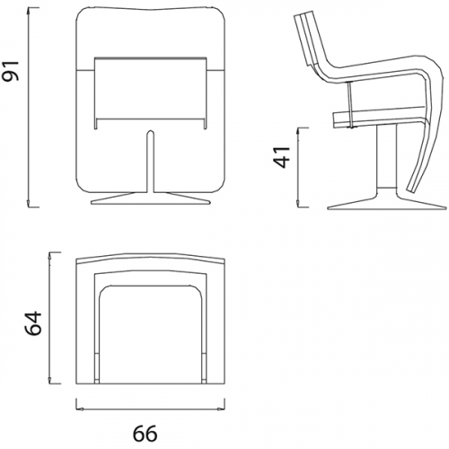 Кресло парикмахерское "TSU"