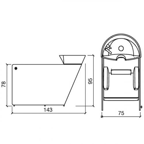 Мойка парикмахерская "VA PENSIERO SHIATSU SKAI"
