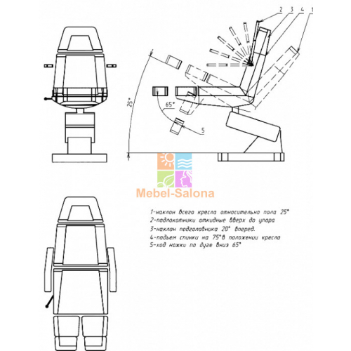Педикюрное кресло "Профи 3"