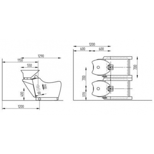 Мужская мойка барбер "Chalice"