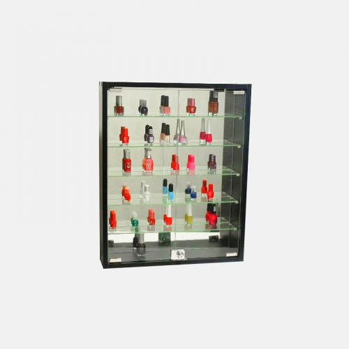 Полочка под лаки с зеркалом и замком "Vitale"